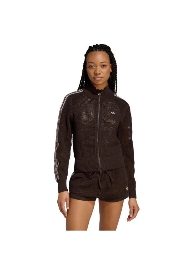 KNITTED CROCHET FIREBIRD TRACK TOP